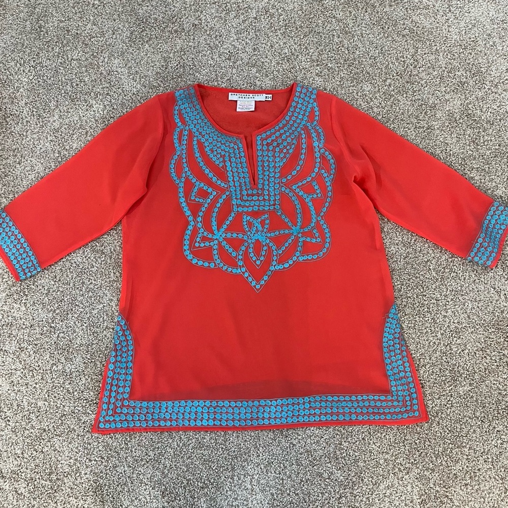 Gretchen Scott Sheer Tunic